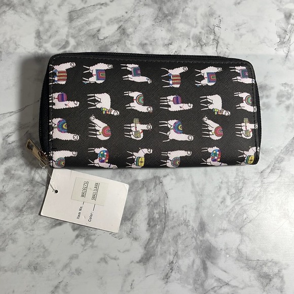 Vieta Llama Print Wallet NWT - Picture 1 of 10